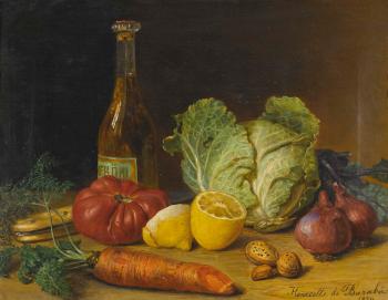 Gemüsestillleben by 
																	Henriette Barabas