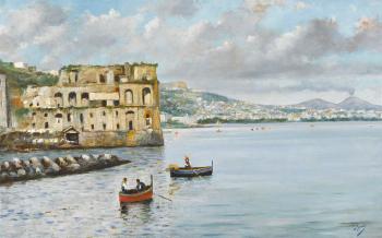 Fischer in der Bucht von Neapel by 
																	Gennaro Irolli