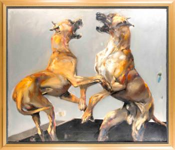 Hundekampf by 
																	Gunther Rechn