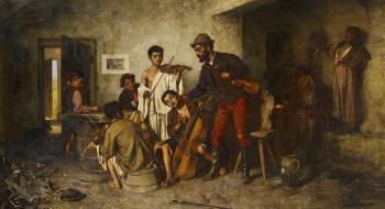 Young Musicians by 
																	Janos Valentiny