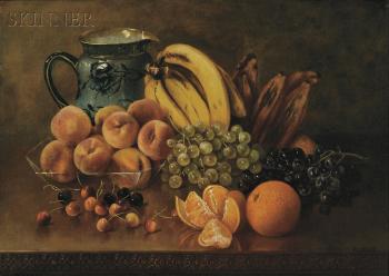 Still life with bananas and plantains by 
																	Abbie Luella Zuill