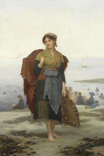 The fishergirl by 
																	Eugenie Marie Salanson