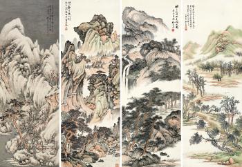 Landscapes In Four Seasons by 
																	 Zhang Shiyuan