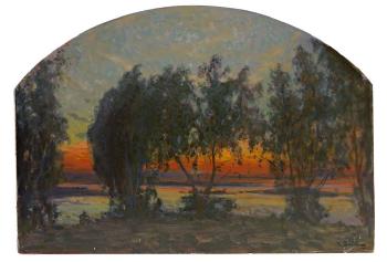 Malerische Landschaft am Abend by 
																	Ragnar Swahn