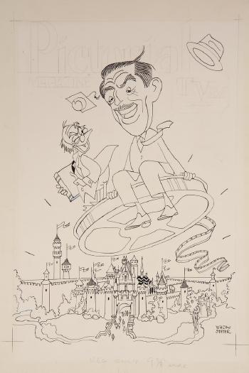 Walt Disney, for the Sept 1, 1963 season premiere of
NBC-TV’s ‘Walt Disney’s Wonderful World of Color’ by 
																			George Wachsteter