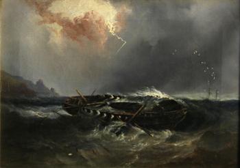 The wreck of an Indiaman by 
																	William Garthwaite