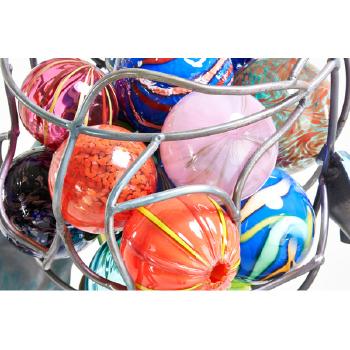 Balls In Frame by 
																			Ginny Ruffner