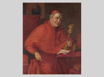 Cardinal Admiring a Monstrance by 
																			Franz Demel