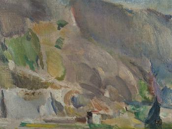 Mountainscape At Biaska by 
																			Adolf Strube