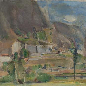 Mountainscape At Biaska by 
																			Adolf Strube