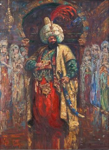 Le sultan au harem by 
																	Allan Egnell