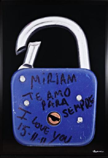 Oeuvre de la série I lock you by 
																	Gilles Ouaki