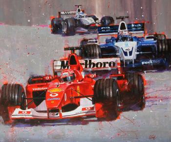 Formula 1 race - Ferrari team in the lead by 
																	Charles Vinh