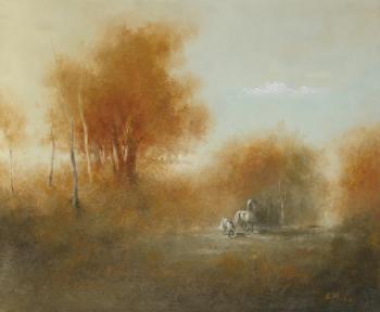 Misty countryside by 
																	 Zhu Jian Xing