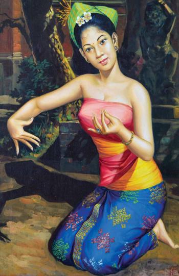 Balinese dancer by 
																	Ida Bagus Kalem