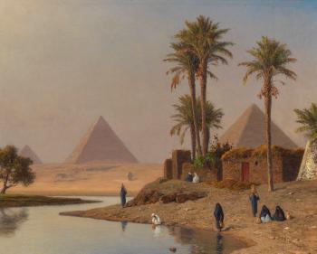 Die Pyramiden bei Gizeh by 
																	Michael Haubtmann