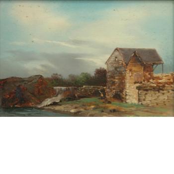 (i)  Old Mill, Ulster Co. (ii)  Chalk Cliffs, English Coast by 
																	Edward Ruggles