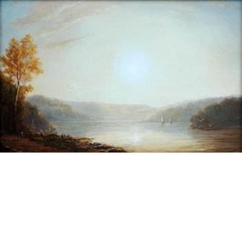 Sunrise Over The Hudson River, Early Autumn by 
																	Lauren Sansaricq