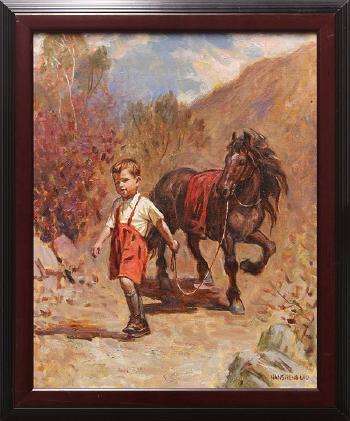 Boy with pony by 
																	 Nan Sheng Liu