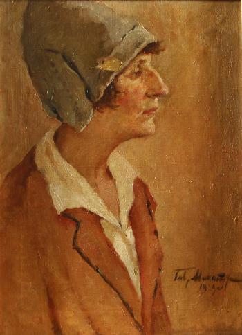 Portrait of the Poet Anna Akhmatova by 
																			Gavriil Petrovich Makaturin
