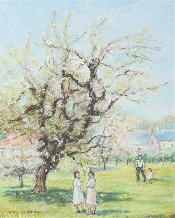 Under the apple blossoms by 
																	Anne de Vernac