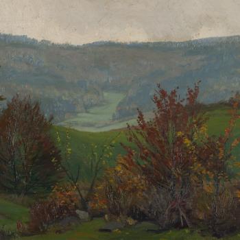 Autumn Landscape by 
																			Hugo Wilhelm Georg Kocke