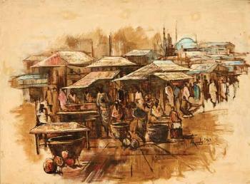 Market I by 
																	A Akande