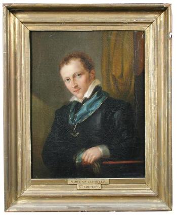 Portrait of the 3rd Duke of Leinster, Grand Master of the Freemasons of Ireland by 
																			Eduard Strohling