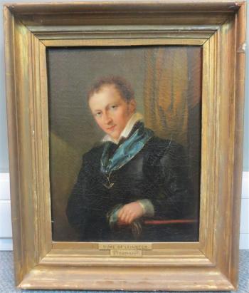 Portrait of the 3rd Duke of Leinster, Grand Master of the Freemasons of Ireland by 
																			Eduard Strohling