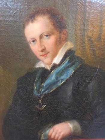 Portrait of the 3rd Duke of Leinster, Grand Master of the Freemasons of Ireland by 
																			Eduard Strohling