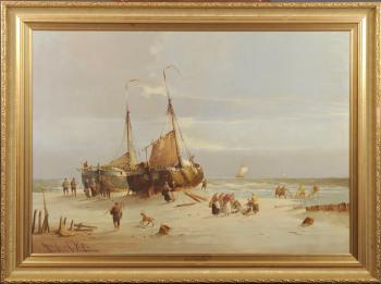 Le retour des pêcheurs by 
																	Hendrik Vader