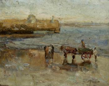The harbour at St. Ives by 
																	Hilda Fearon