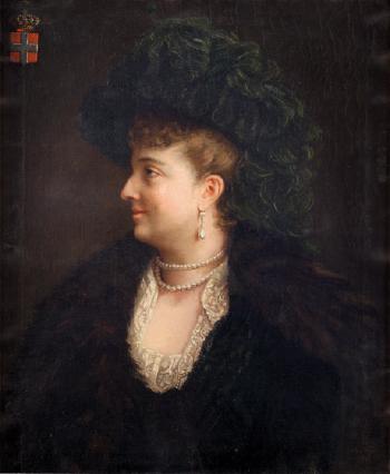 Ritratto della regina Margherita di Savoia by 
																	Jules Ruinart de Brinant
