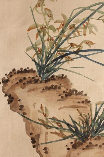 Flowers on a rock by 
																			 Luo Yunzhang