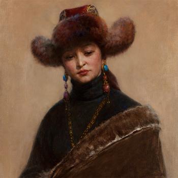 Proud Tibetan Lady by 
																			 Yang Youming