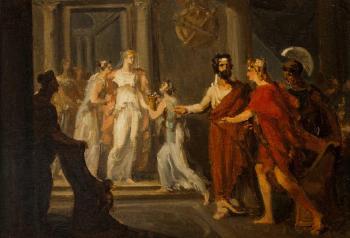 Le mariage de Roxane et Alexandre by 
																	Charles Philippe Auguste de Lariviere