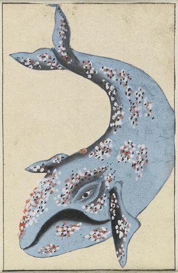 Whales and whaling activities by 
																	Katsuma Ryushi