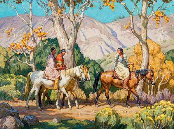 Taos Travelers by 
																			Tim Solliday