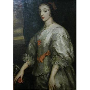 Portrait of Queen Henrietta by 
																			Clara Hagarty