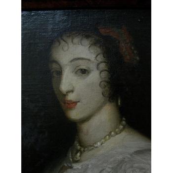 Portrait of Queen Henrietta by 
																			Clara Hagarty