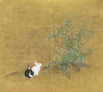 Rabbits by 
																	Mori Kansai