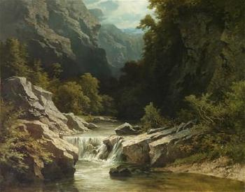 Landscape with Waterfall by 
																	Charles Node