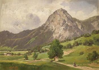 View of the Stoderzinken near Gröbming in Styria by 
																	Josef Mahorcig