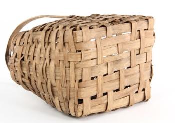 Basket of woven splints by 
																			Bob Timberlake