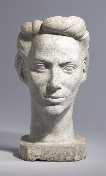Head of a woman by 
																			George Barry Laffan