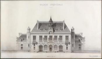 Hôtel de ville, façade principale by 
																	Eugene Calinaud