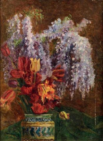 Bouquet de fleurs by 
																	Georgette Agutte