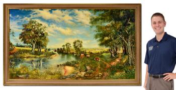 Panoramic County Scene by 
																			Albert Henry Atkins