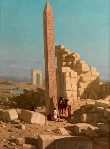 Der Obelisk des Thutmoses I by 
																	Claude Charles Rudhardt