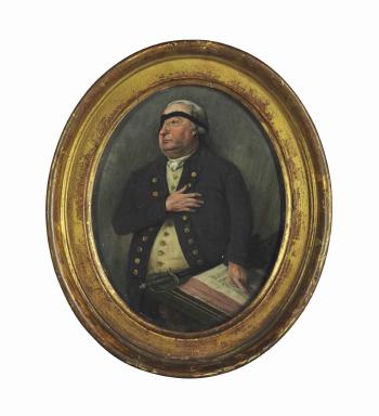 Portrait of Captain Thomas Webb by 
																	Lewis Vaslet